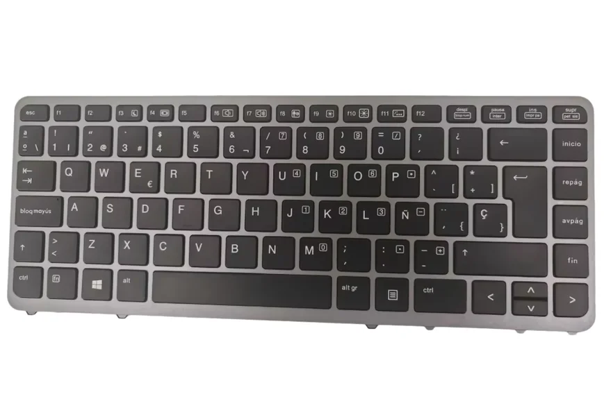 Фото Испанская клавиатура с подсветкой для HP EliteBook 840 G1, 840 G2, 845 G1, 845 G2, 850 G1, 850 G2, 740 G1, 740 G2, ZBook 14 G1, G2, ZBook 15U G1, G2 №1