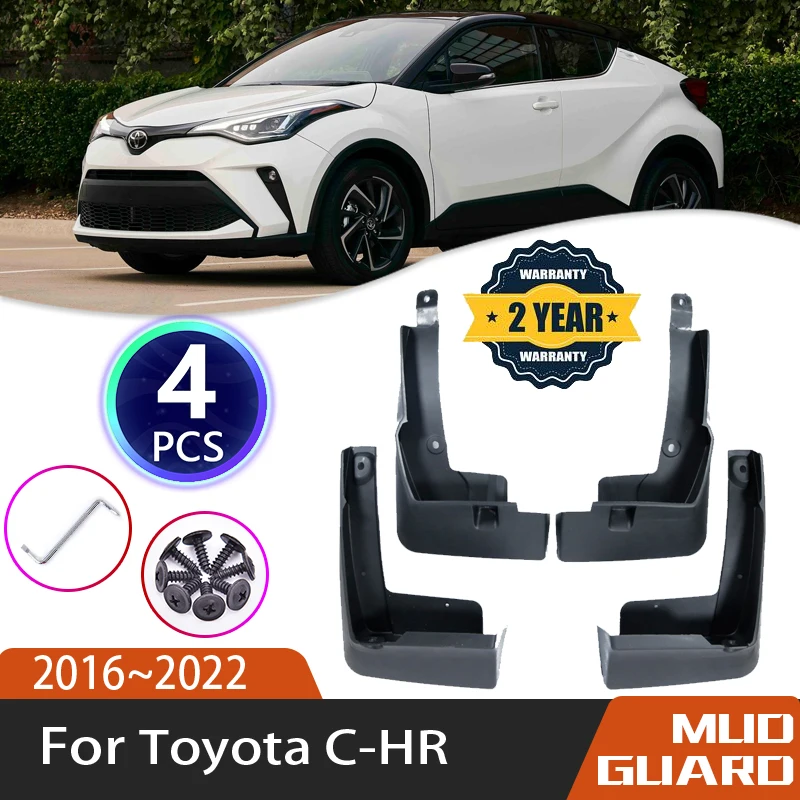 Автомобильные Брызговики для Toyota C HR, аксессуары 2016 ~ 2022 IZOA CHR, CH-R AX10 AX50, автомобильные щитки от грязи, брызговики, аксессуары