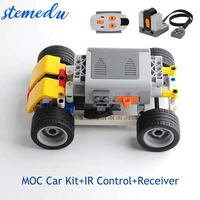 blocks car kit aa battery box m motor pf bricks set ir remote control receiver compatible with legoeds power functions moc part