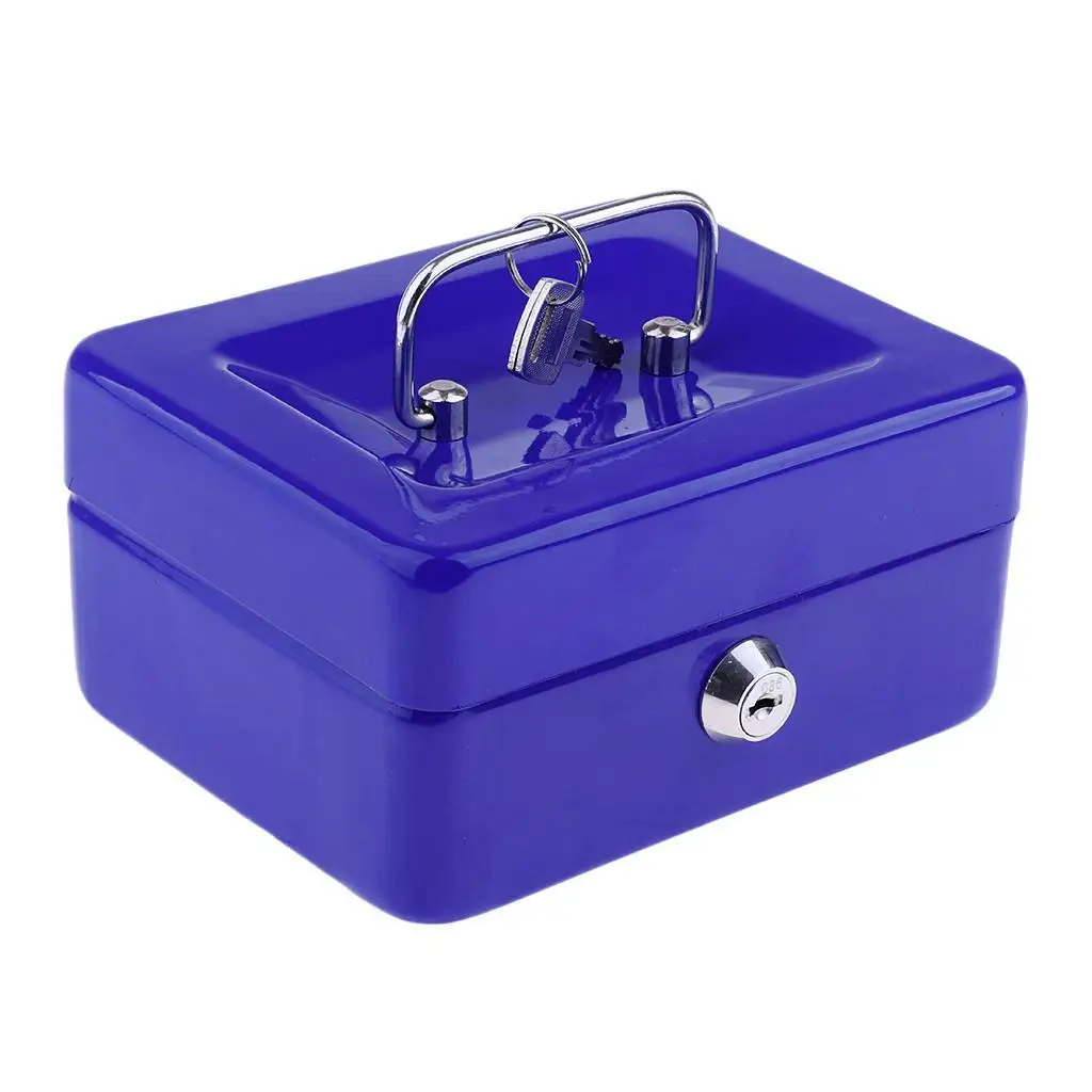 

Portable Key Locker Storage Box Safe Home Shop Steel Mini Money Box Security Cash Case Storage Box Hidden Coin Money Jewelry