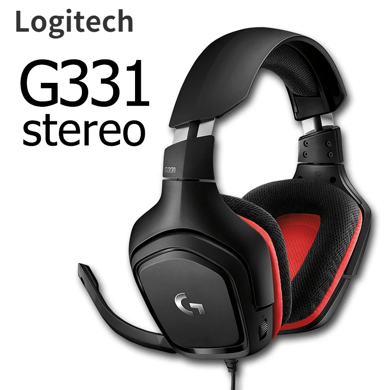 

Игровая стереогарнитура Logitech G331 для киберспорта, проводная гарнитура с микрофоном, поддержка ПК, игровых консолей и мобильных устройств