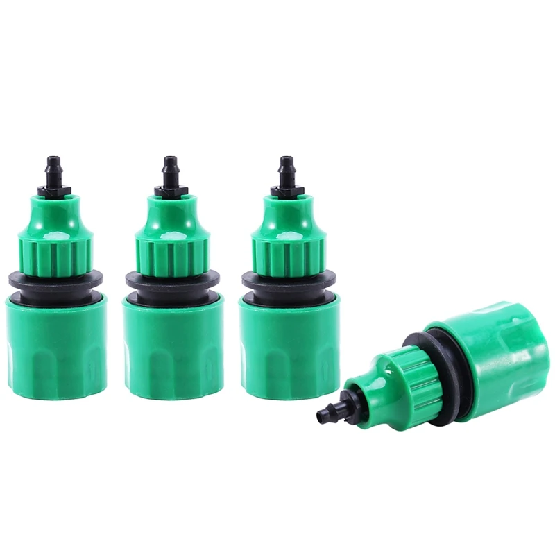 

Garden Hose Pipe One Way Adapter Tap Connector Fitting For Irrigation 4-Pack