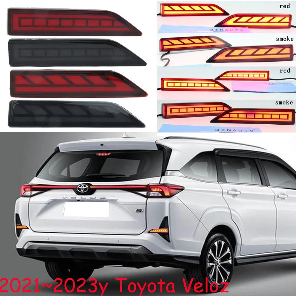 Автомобильный бампер задний фонарь для Toyota veloz отражатель 2021 ~ 2023y автомобильные