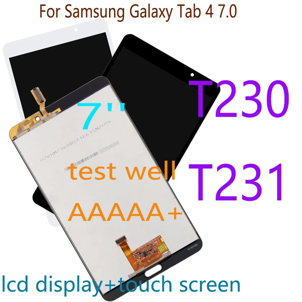 

7" LCD Replacment For Samsung Galaxy Tab 4 7.0 SM-T230 SM-T231 LCD Display Touch Screen Digitizer Assembly T230 WIFI /T231 3G