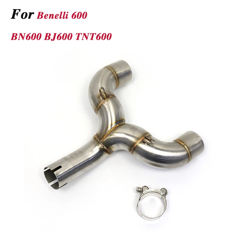 

51 мм модифицированный глушитель для мотоцикла, среднее соединение, двойная труба, адаптер для Benelli 600 BN600 BJ600 TNT 600