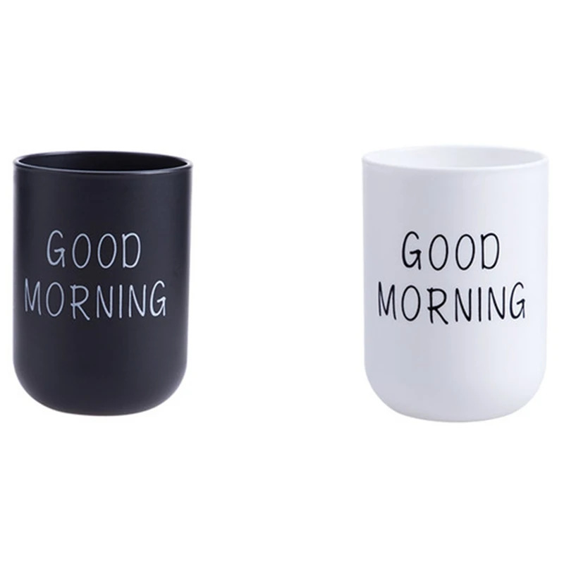 

Home Bathroom Toothbrush Toothpaste Holder Round Washing Tooth Cup Pp Drinking Glass Tooth Mug Traveling Camping