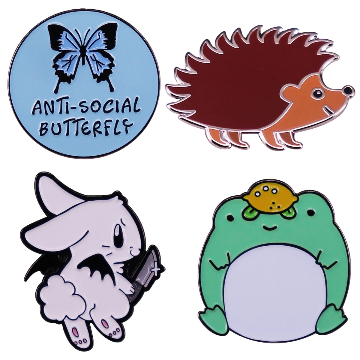 

Эмалированная заколка AD2073 с милыми животными, Кроликом, милым мультяшным рисунком, лягушкой, отворотом, медалью на рюкзак, ювелирные издели...