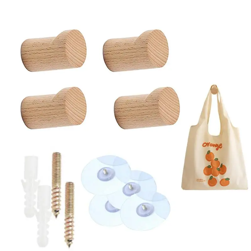 

Modern Minimalist Beech Hook Punch-free Coat Hook Closet Coat Hook Towel Hook Headphone Hook Wall-mounted Coat Hook