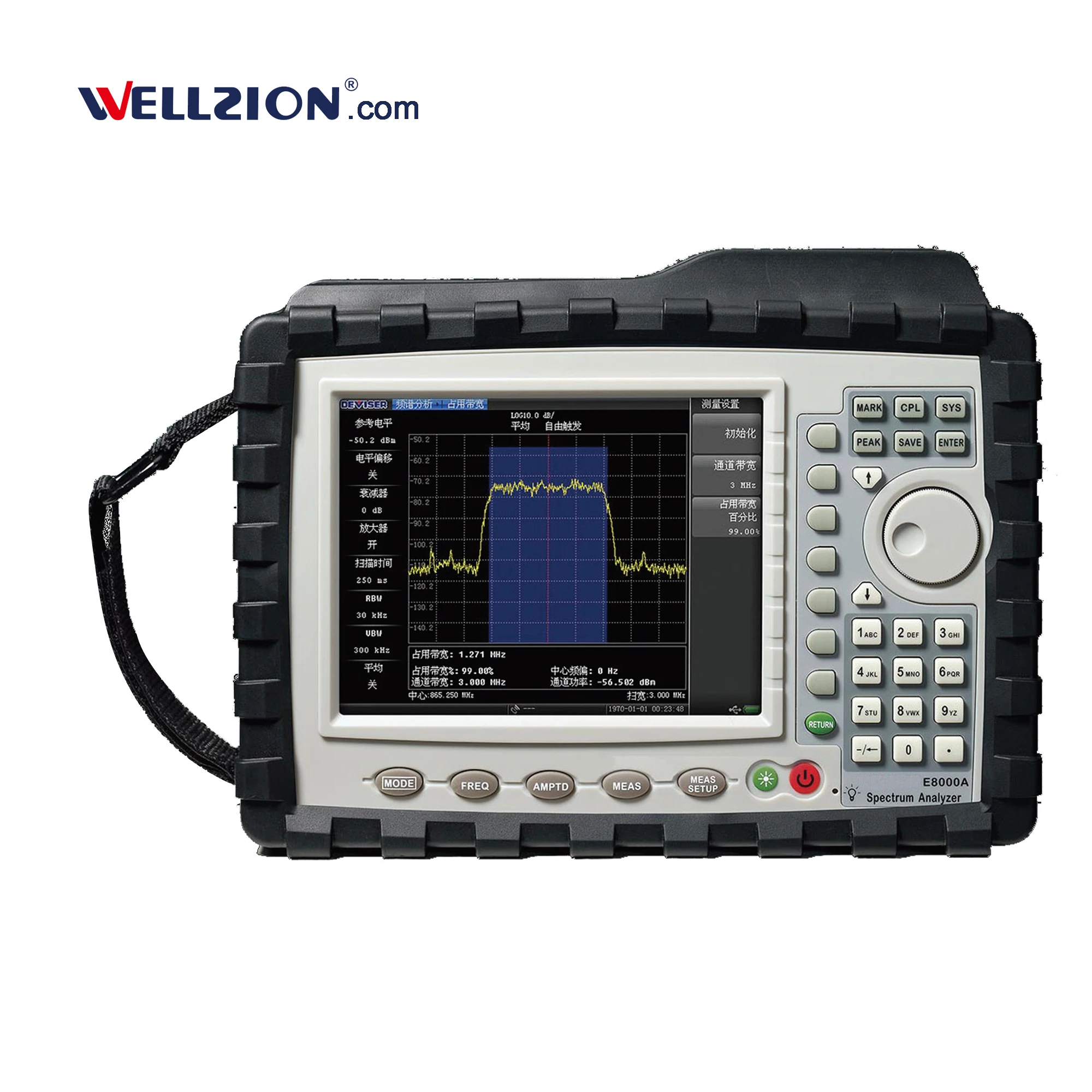 

E8000A,100KHz to 3.0GHz electronic handheld spectrum analyzer
