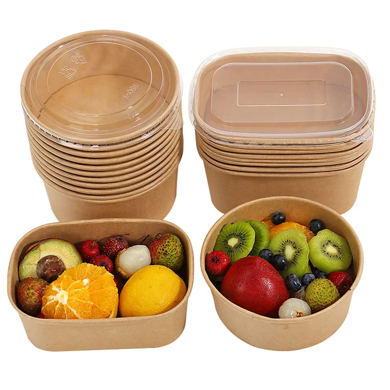 

50 шт., одноразовые биоразлагаемые контейнеры для ланча