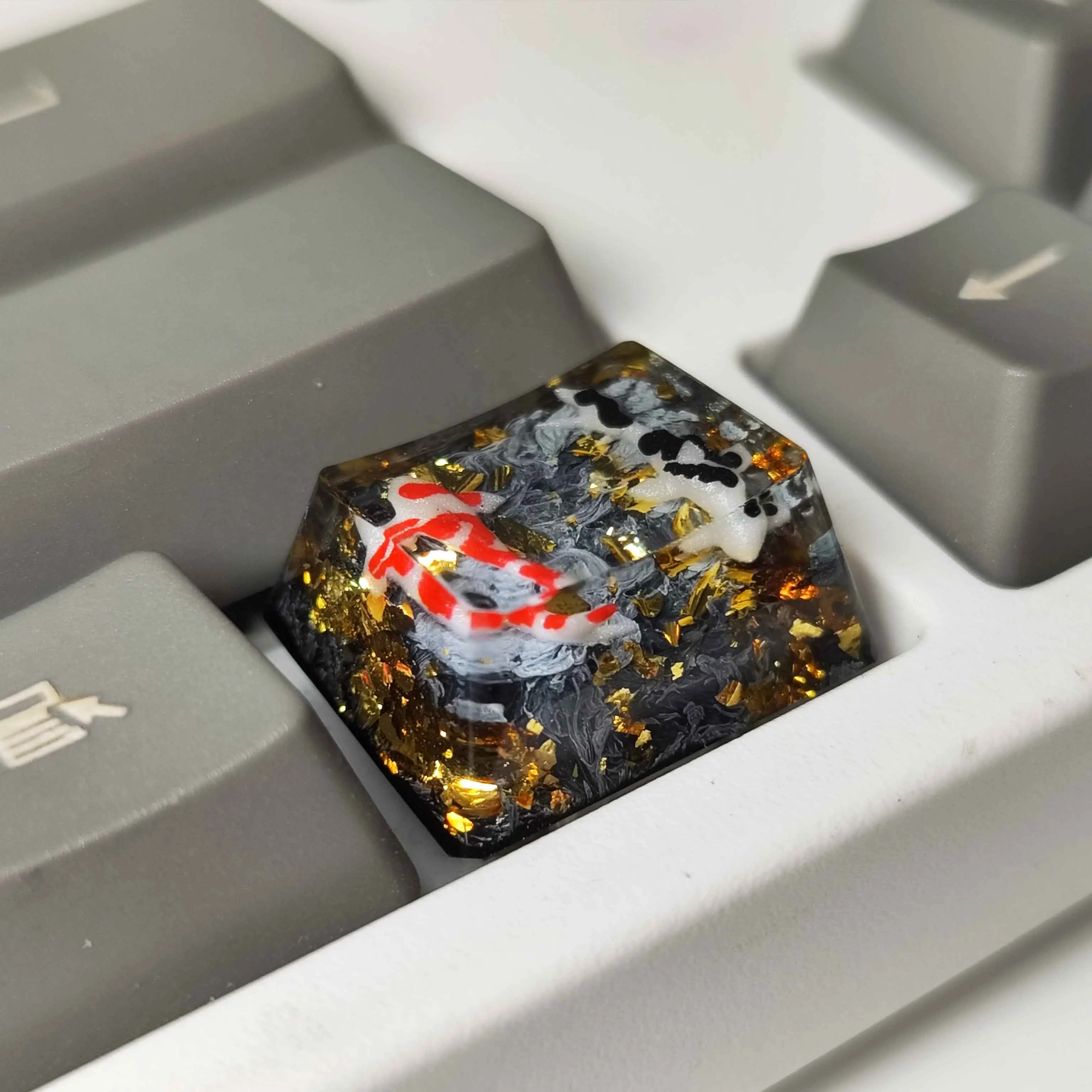 Клавиши из полимерной смолы U с клавишами Ctrl для механической клавиатуры с подсветкой GK64 RK98