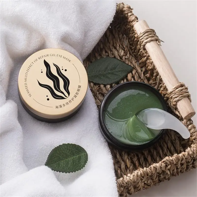 

60pcs Seaweed Gel Eye Patches Eye Mask Fade Fine Lines Fade Dark Circles Moisturizing Beauty EyesPatch Korean Skin Care Products