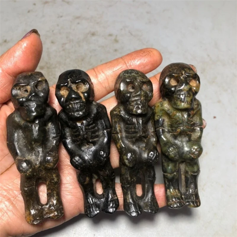 Поставка антикварных различных античных старых поделок Gaogu нефритовый Железный камень красная горная культура подвеска кулон