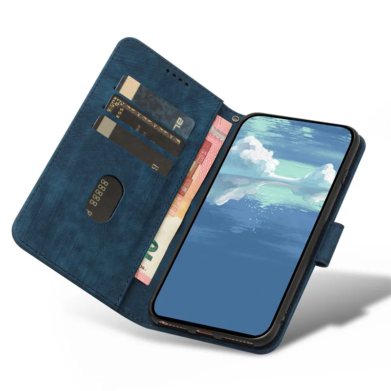 Textured Solid Colors Phone Wallet Case For Xiaomi Civi 1S 2 Mi13 Xiomi 13 Lite 12T Pro 13Pro Civi1S Civi2 Coque Flip Cover
