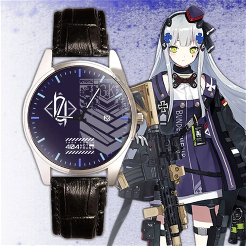 

Game Dolls' Girls' Frontline HK416 M4A1 404 Men Women Quartz Electronic Wrist Watch Cosplay Accessories Student Fashion Watches