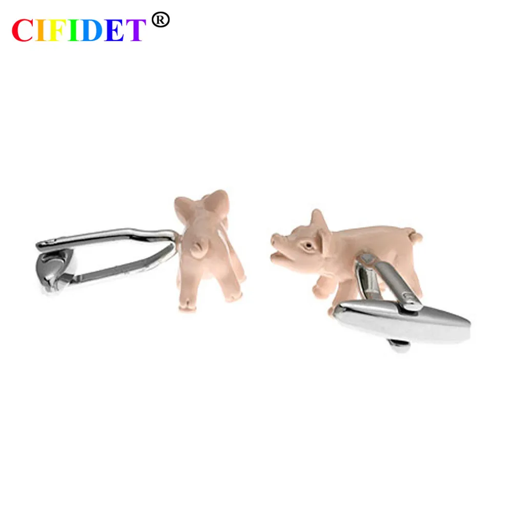Запонки с животными CIFIDET Модные Розовые запонки искусственным рисунком