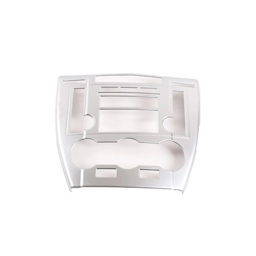 

Car Center Console Air Conditioning CD Control Panel Trim Sticker for Land Rover Freelander 2 2007-2012(Silver)