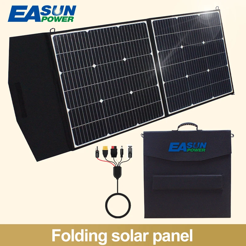 

EASUN POWER Flexible Solar Panel 200W 100W Portable Photovoltaic Panels DC Output PD Type-c QC3.0 for Solar System Complete