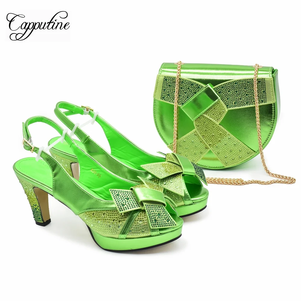 Женская обувь и сумка цвета шампанского комплект африканских женских сандалий