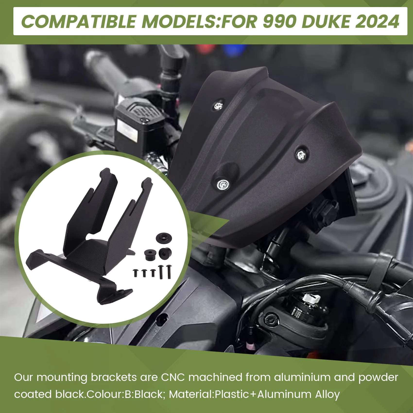 Аксессуары для мотоциклов дефлектор ветрозащитный экран 990Duke 2024-передняя крышка