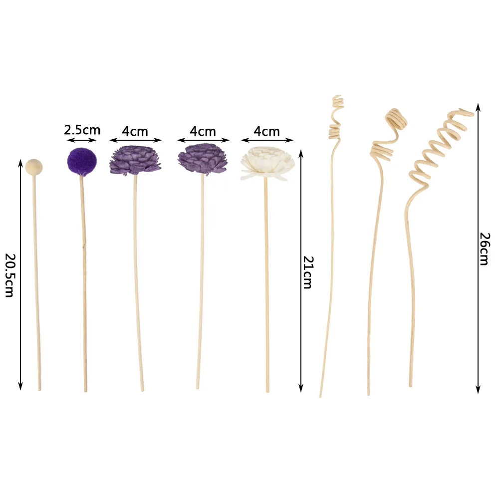 

8 шт. фиолетовые палочки для аромадиффузора из лозы