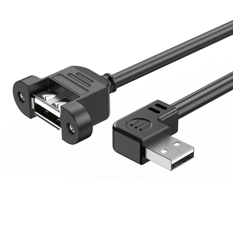 Удлиняемый шнур USB 2.0 с винтовым креплением на панели для компьютерного