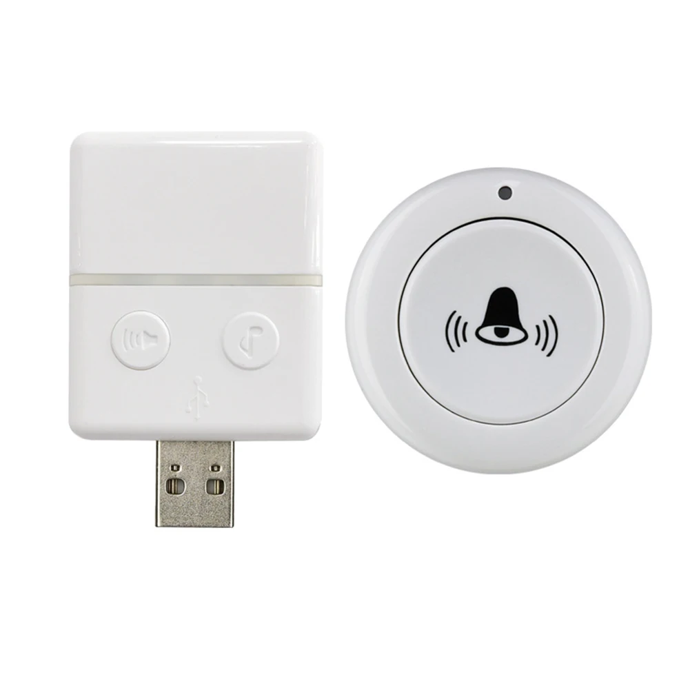 

USB Wireless Music Doorbell Remote Hospital Home Bed Call SOS Alarm Ultra low Power Consumption Long Lifespan