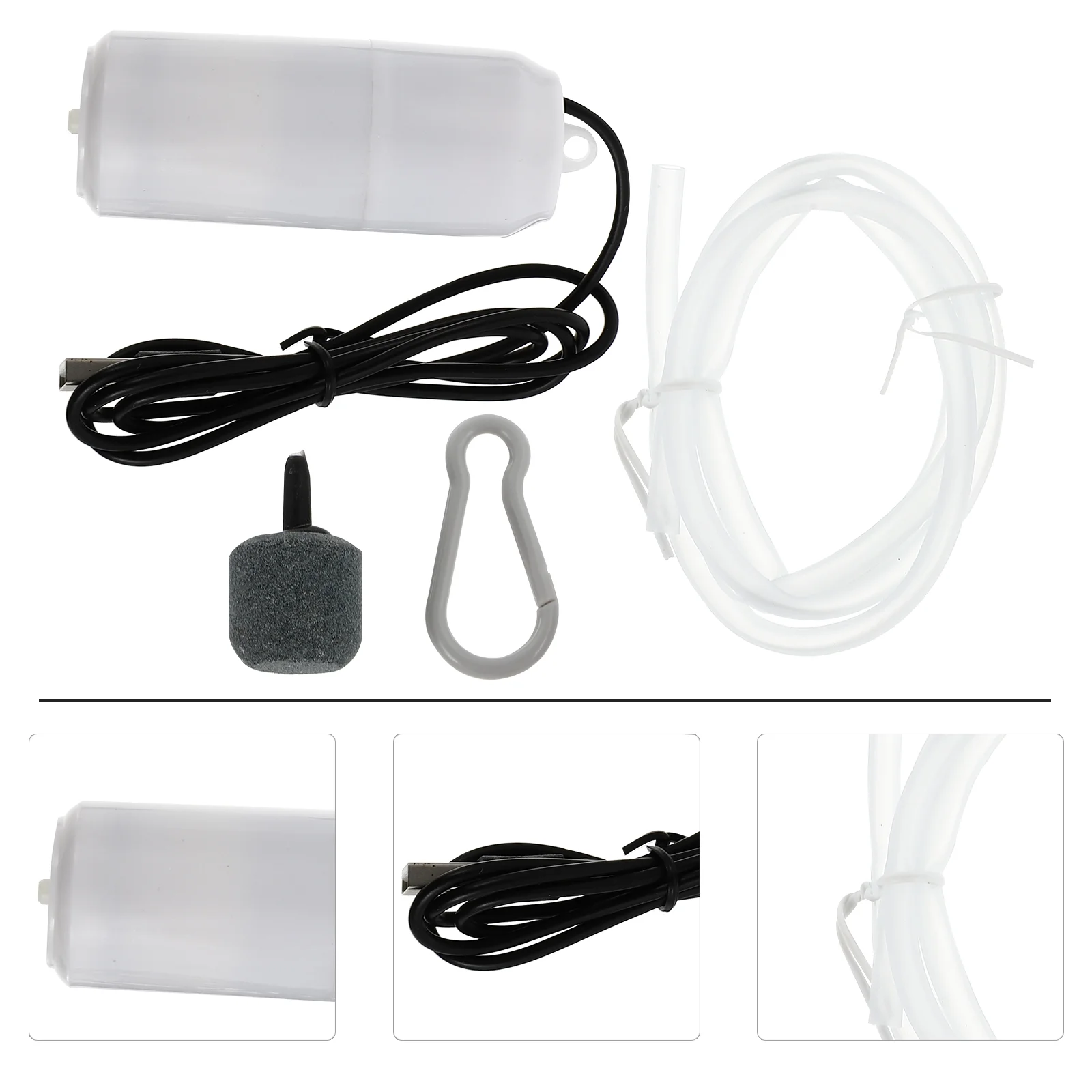 

USB Pump Fishing Tool Fish Tank Air Aerator Pump Synthesizer Silent Air Aerator Abs Fish Air Pump