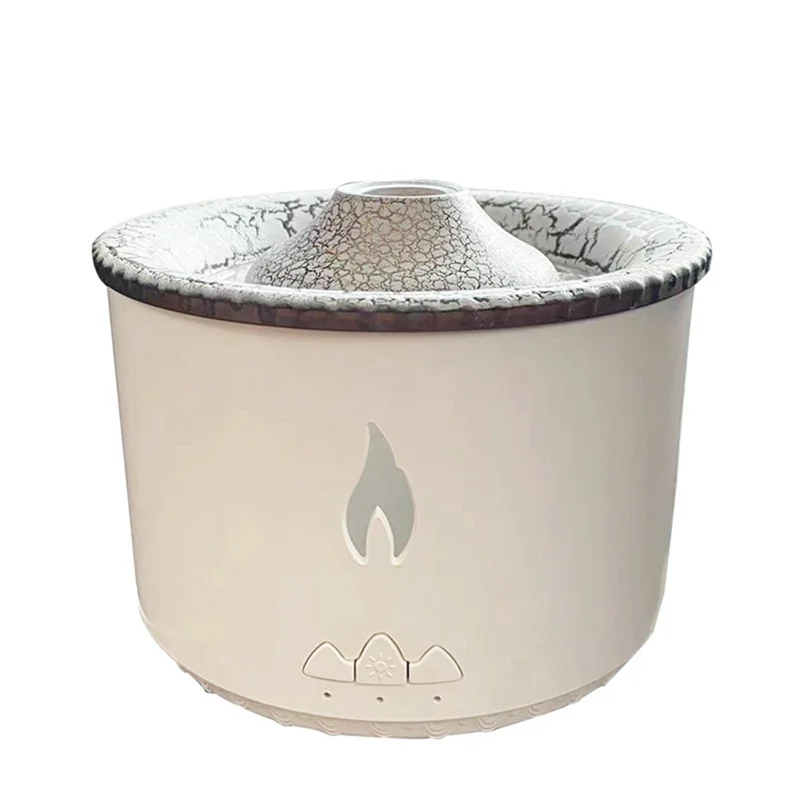 

3D Flame Humidifier Oil Aroma Diffuser 350ML Humidifier for Living Room Office Fragrance Sooth Sleep Atomize UK Plug