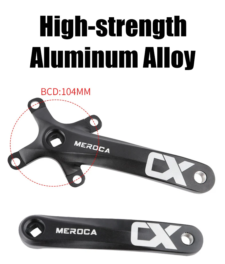 MTB велосипедный Кривошип из алюминиевого сплава с нижней 170 мм черный 32/34/36/38/40/42T
