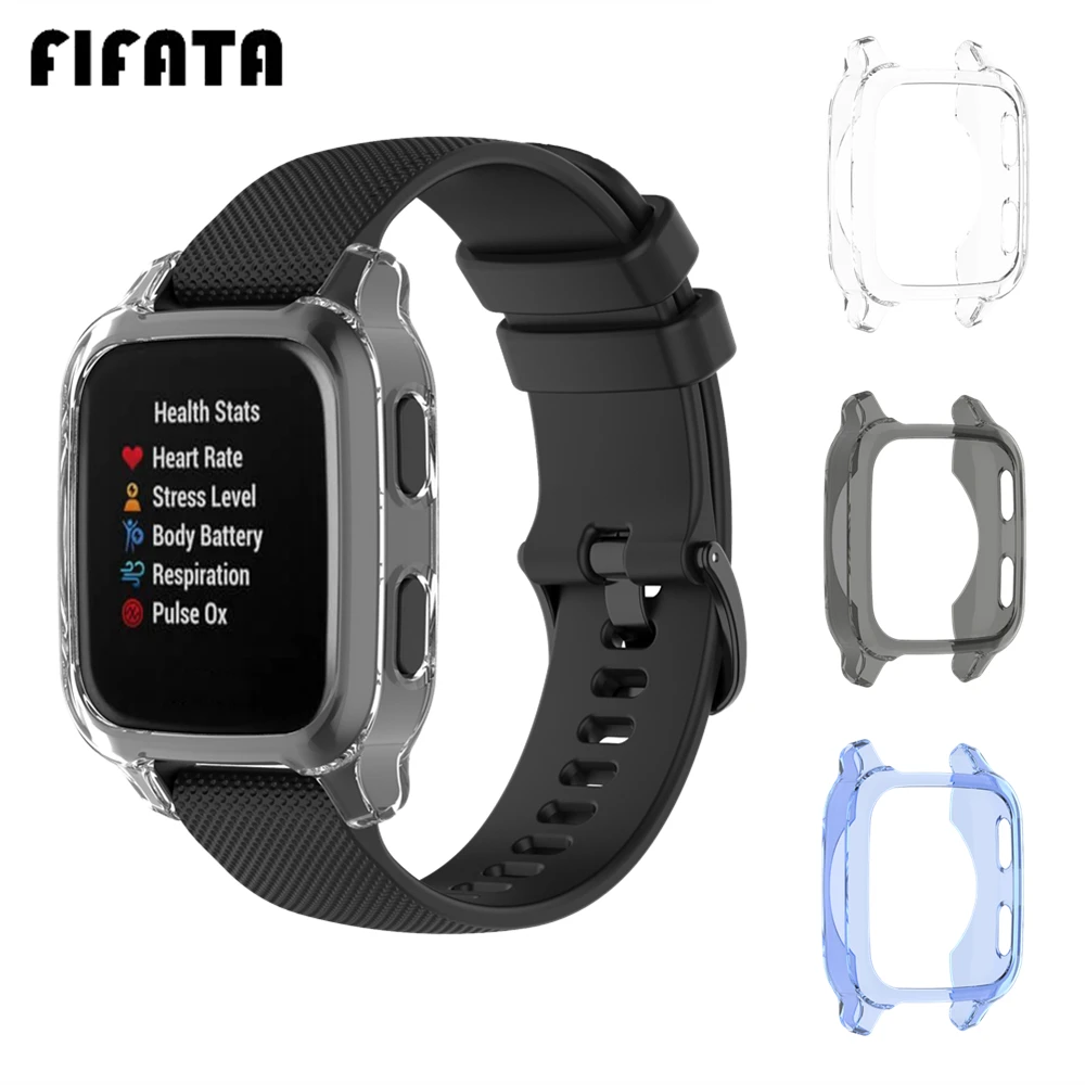 

Защитный чехол для часов FIFATA, ТПУ, прозрачный, мягкий, для Garmin VenuSq