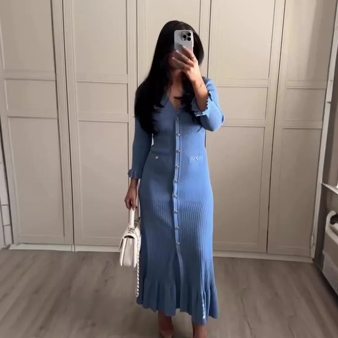 Трикотажное платье женские сексуальные длинные платья однотонные облегающие с