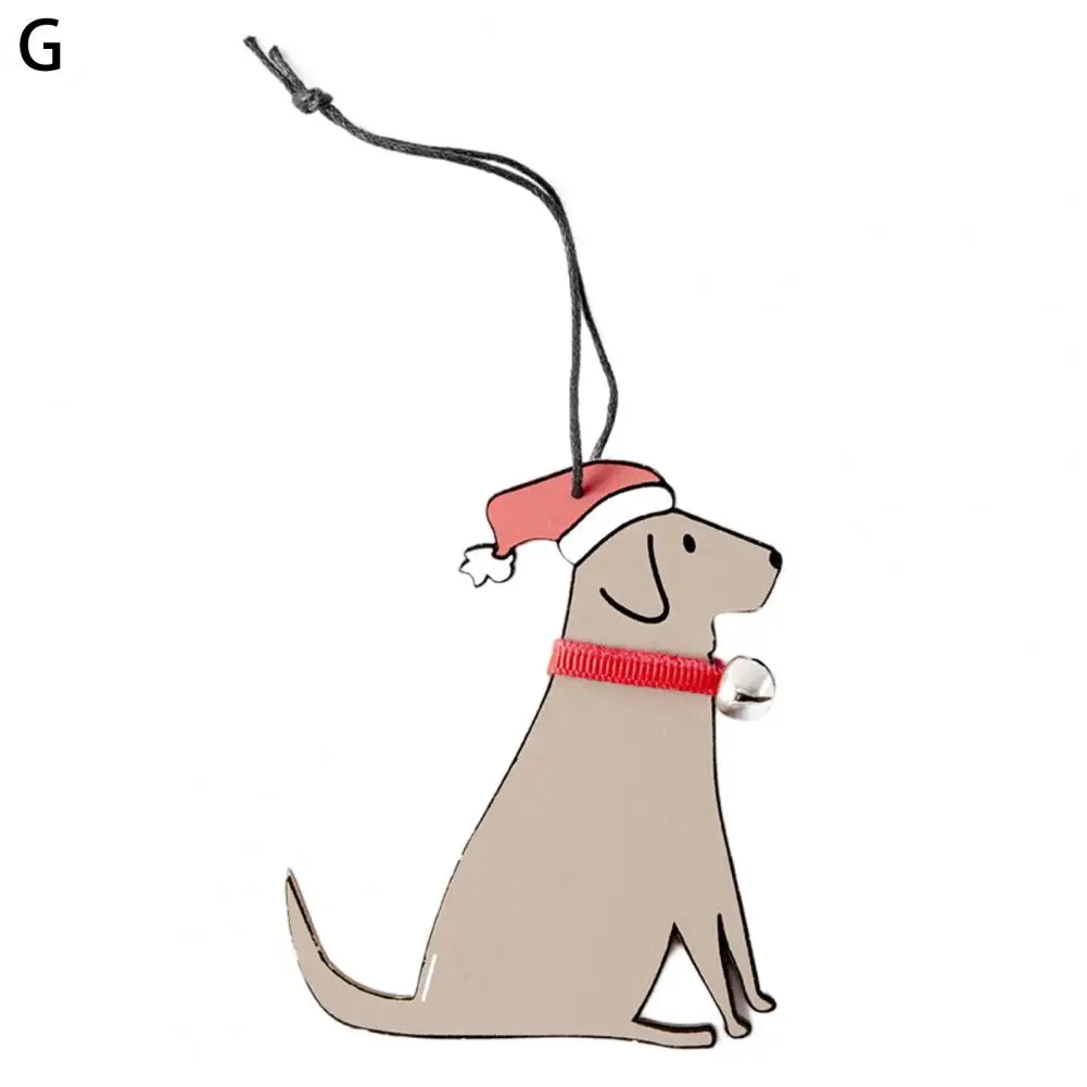 

Useful Delightful Lightweight Christmas Wooden Pet Puppy Hanging Ornament Christmas Decoration Xmas Tree Ornament