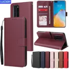 Чехол с защитой от падения для Huawei P40 Pro P30 P20 Lite E, чехол для Huawei P Smart Plus 2021 Y5P Y6P Y7P Y5 Y6 Y7 Prime 2018 2019, чехол-кошелек