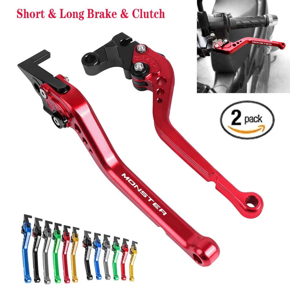 

Short&Long Brake Clutch Levers For Ducati MONSTER 400 620 695 696 796 821 M400 M620 M750 M900 ST2 ST4 Motorcycle Handles Lever