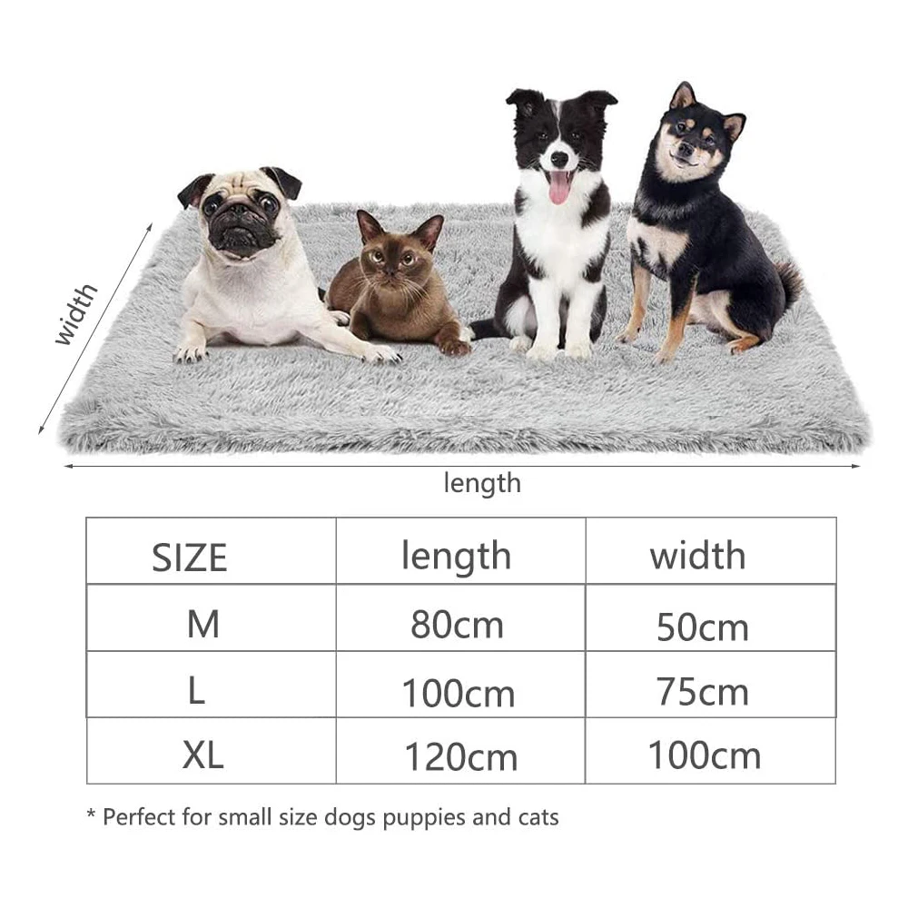 

Fluffy Soft Warm Bed Blanket Mat Sofa for Pet Dog Cat Furniture Protector Washable Blanket for Dogs Cats Puppies Mat Cover