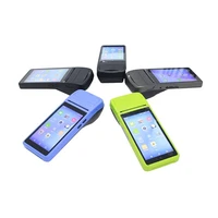android handheld pos machine terminal with printer for application restaurant cash registers