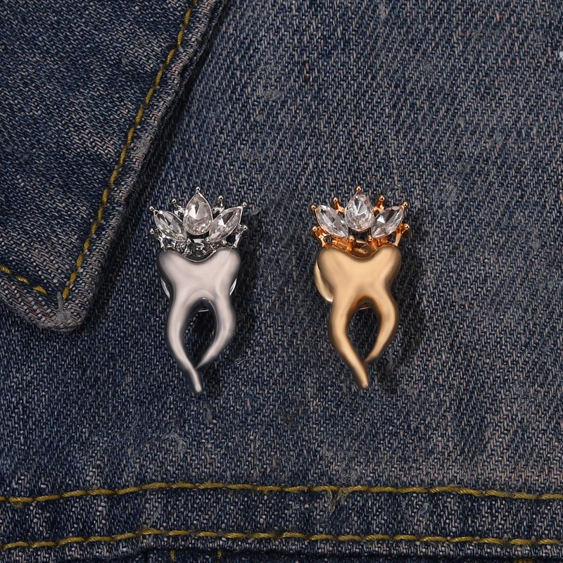 

Cartoon Tooth Pins Protect Your Dental Enamel Pins Dentist Doctor Clothes Jewelry Collar Lapel Badge Brooch for Medical Students