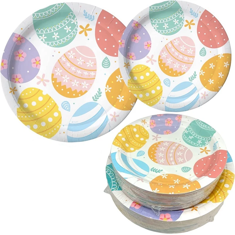 

Serves 50 Easter Dinner Plates Dessert Plates Perfect For Home Office Restaurants Schools Church (Plates - 100 Pack)