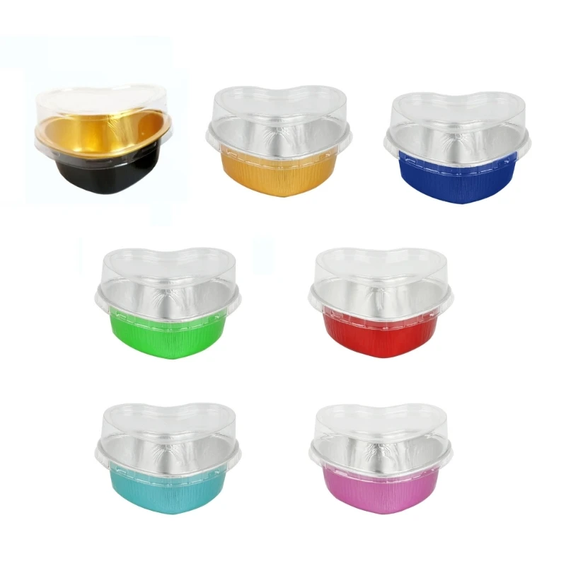 

50 упаковок, чашка для кексов с крышками, форма для выпечки, для Дня матери, свадьбы, дня рождения