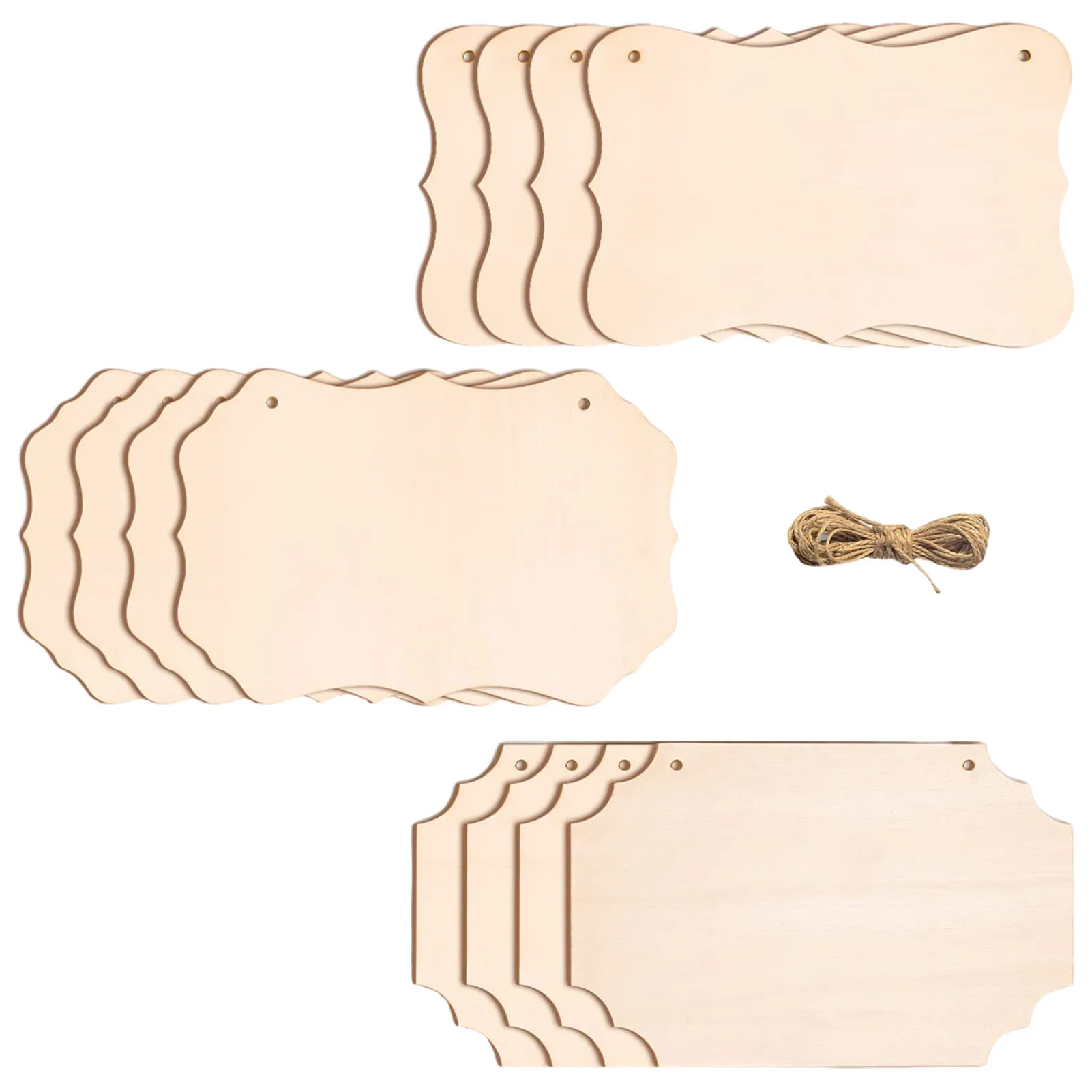 

Unfinished Hanging Wood Sign 3 Styles Hanging Wood Plaques For DIY Crafts DIY Crafting Handicraft Accessories Party Supplies