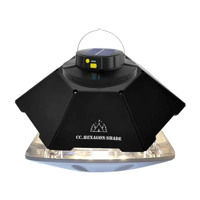 

Шестигранный абажур для кемпинга, создает романтическую и теплую атмосферу с гладкой внутренней стенкой