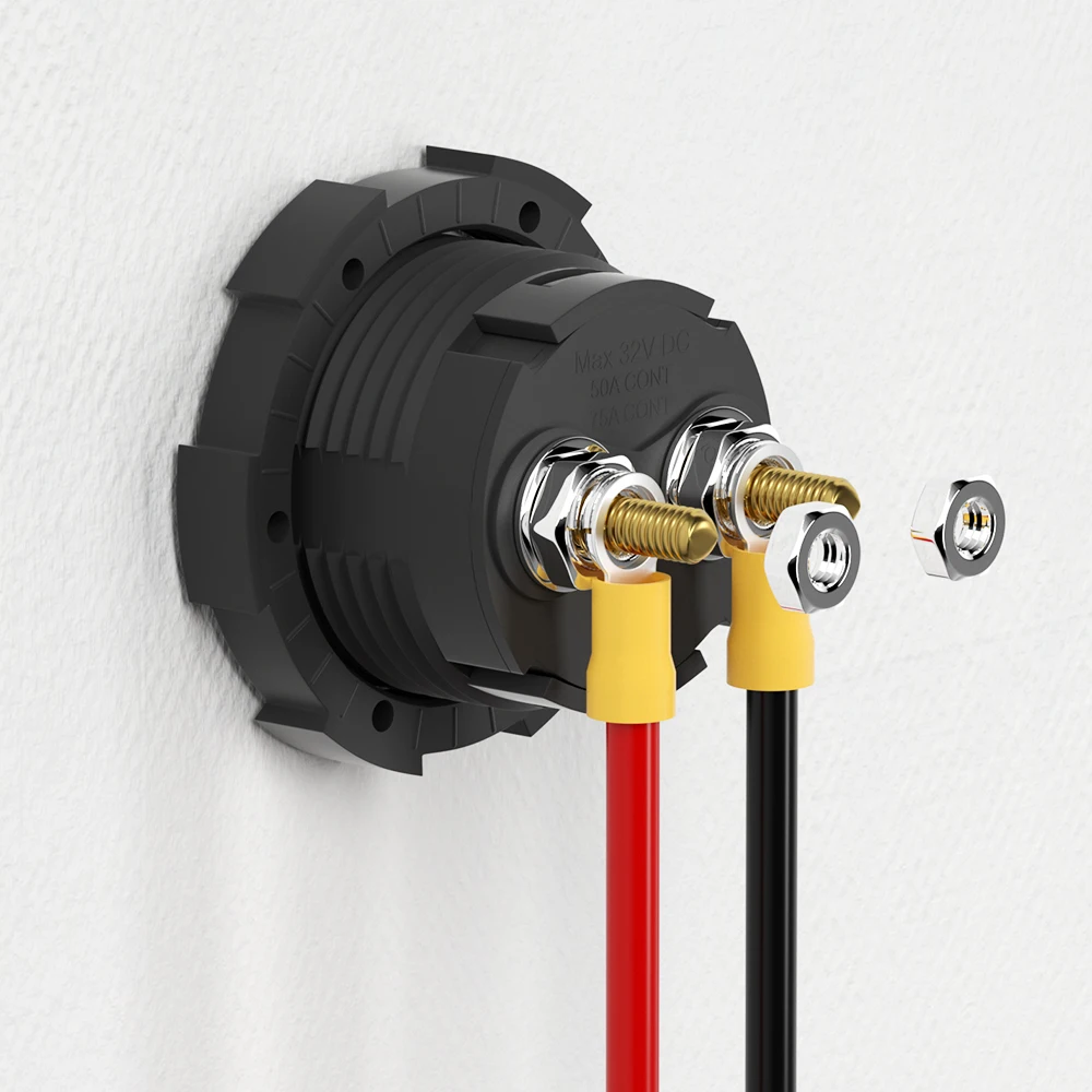 50A 100A 200A автомобильный аккумулятор поворотный переключатель отключения Kill 12V 24V DC