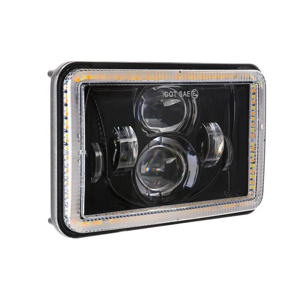 Автомобильная светодиодная фара 4X6 поворотный сигнал DRL светильник