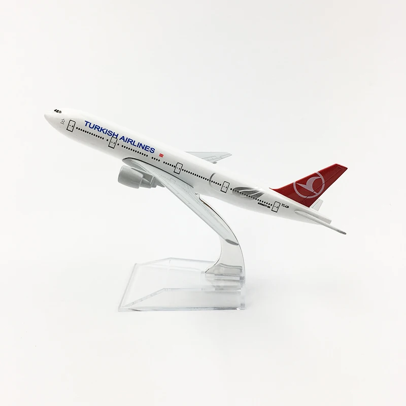 

1:400 Scale 16CM Turkish Airlines Boeing 777 Aircraft Model Simulation Passenger Jet Alloy Die Cast Static Collection Toy Gift