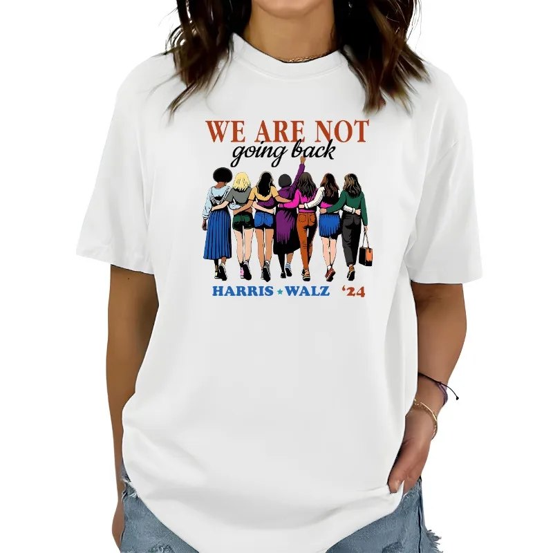 Футболка Harris Walz We Are Not Going Back рубашка 2024 футболка выборы |