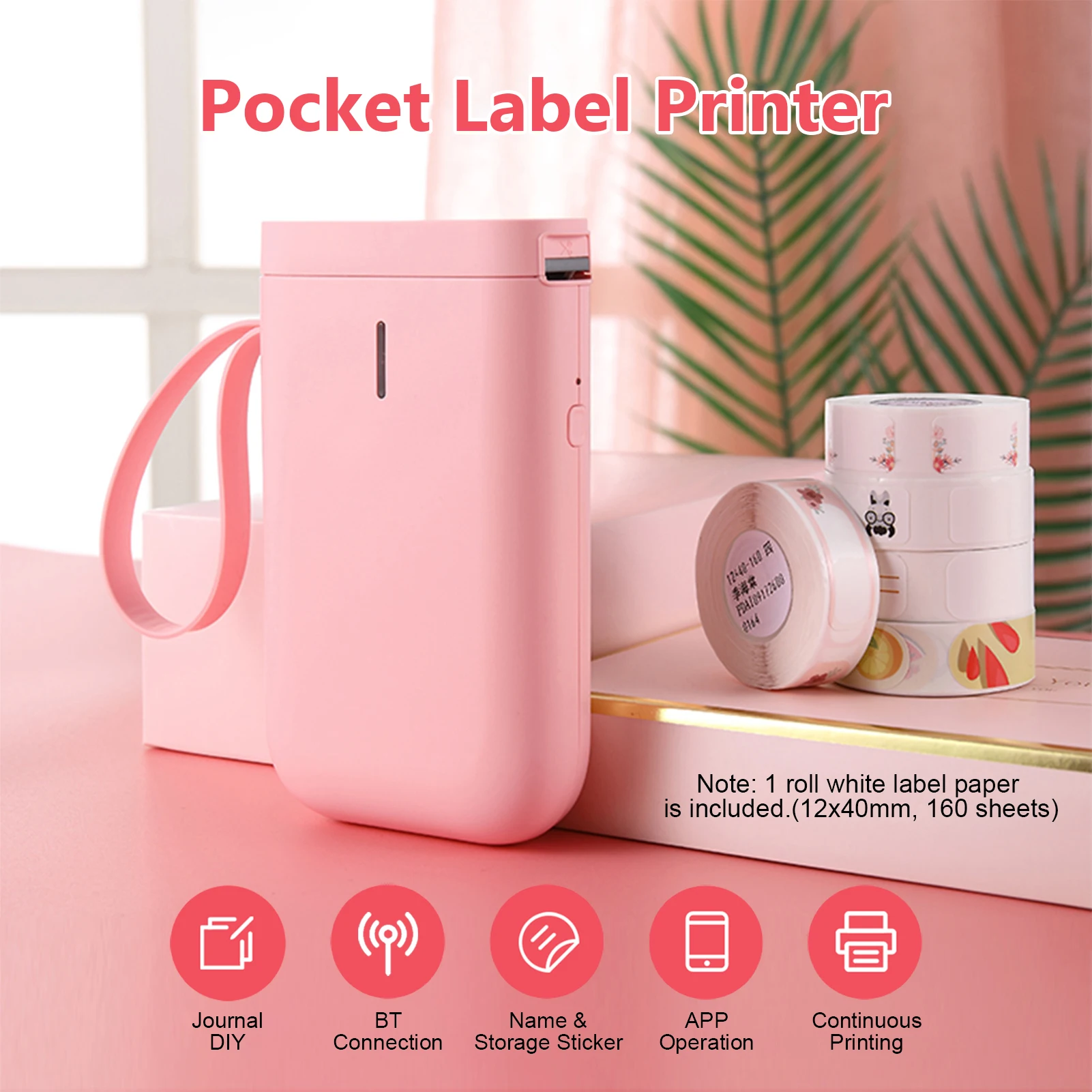 

Niimbot D11 Wireless Label Printer Portable Pocket Label Printer Bluetooth Thermal Label Printer Fast Printing Home Use Office
