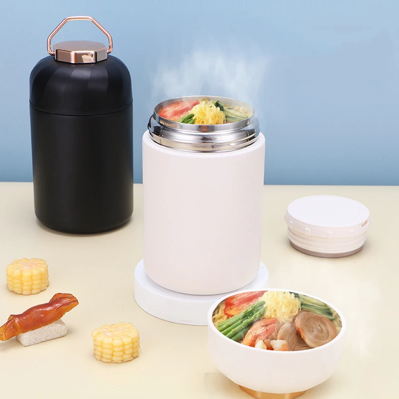 

Вакуумный изолированный ланч-контейнер, пищевая фляжка, изолированная пищевая банка из нержавеющей стали, контейнеры для горячих продукто...