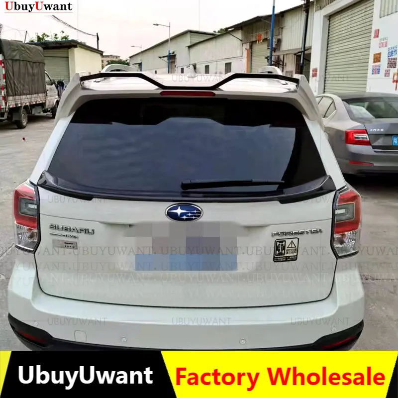 

UBUYUWANT Car Wing Spoiler For Subaru Forester Rear Roof Spoiler Carbon Fiber Car Rear Spoiler Wing Lip 2013 2014 2015 2016 2017
