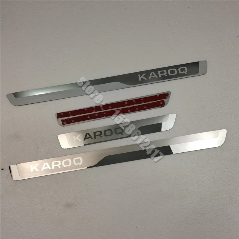 

Door Sill Strip for Skoda KAROQ 2017-2022 Stainless Steel Scuff Plate Peda Pedal Cover Car Styling Stickers Auto Accessories
